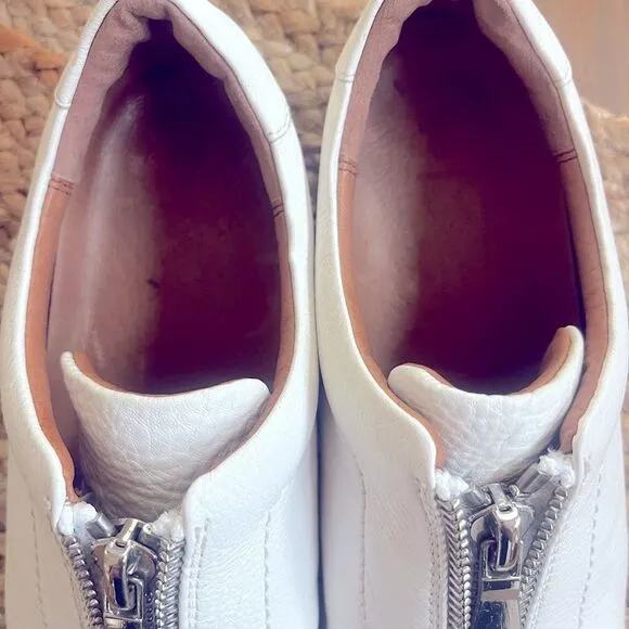 Frye Women's Lena Zipper Leather Platform Size 8