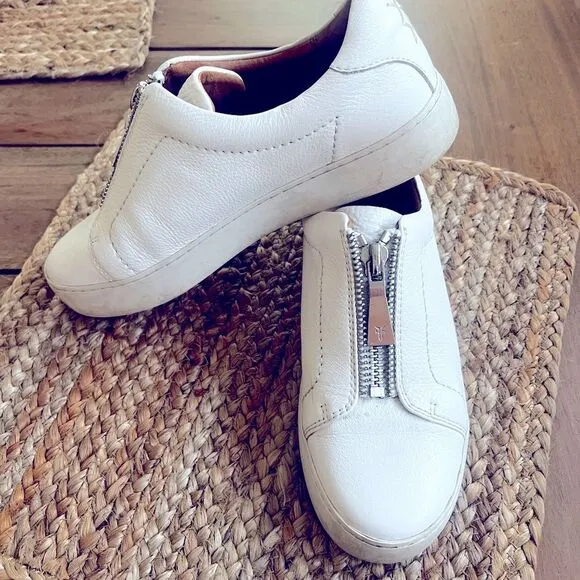 Frye Women's Lena Zipper Leather Platform Size 8