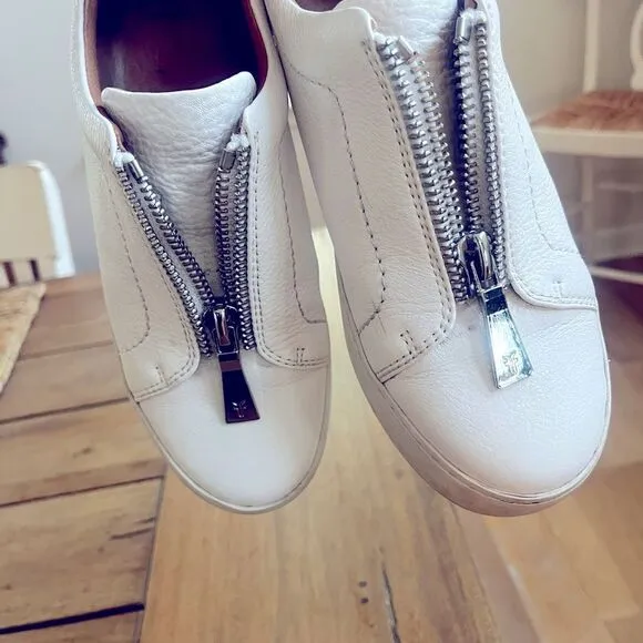 Frye Women's Lena Zipper Leather Platform Size 8