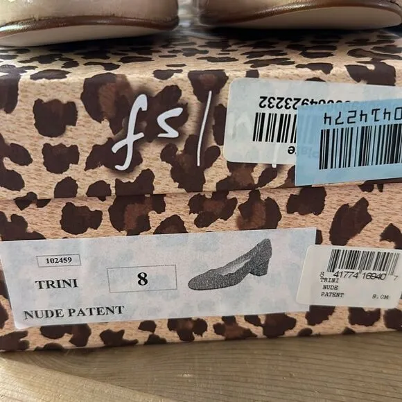 FS FRENCH SOLE TRINI NUDE PATENT NEW IN BOX