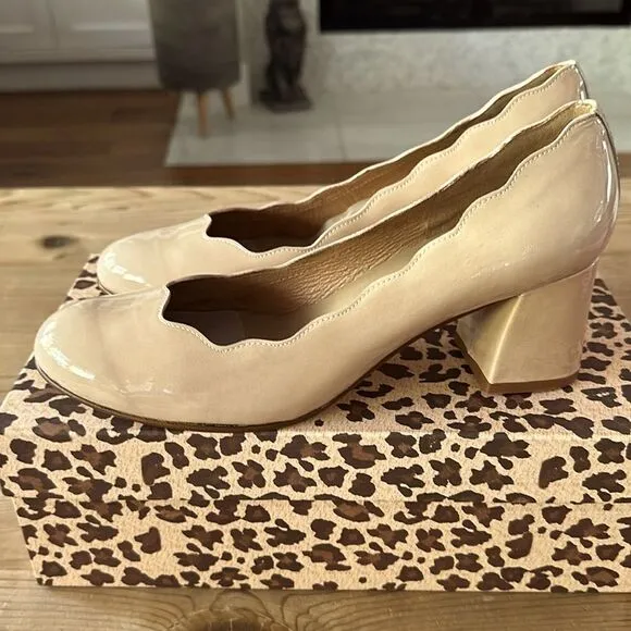 FS FRENCH SOLE TRINI NUDE PATENT NEW IN BOX