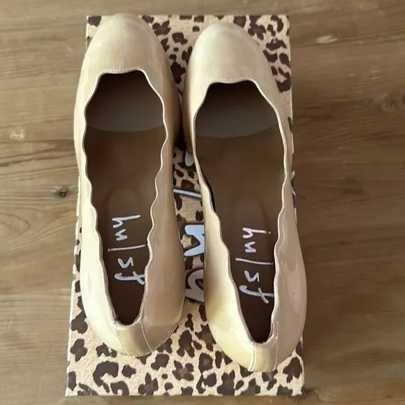 FS FRENCH SOLE TRINI NUDE PATENT NEW IN BOX