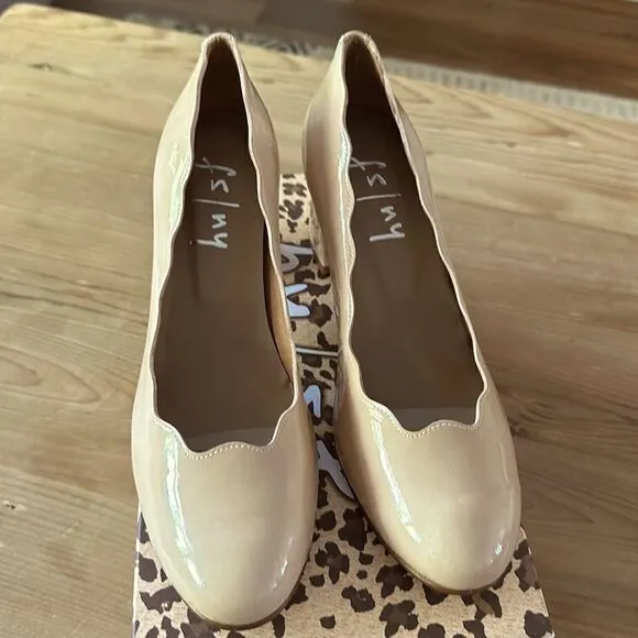 FS FRENCH SOLE TRINI NUDE PATENT NEW IN BOX