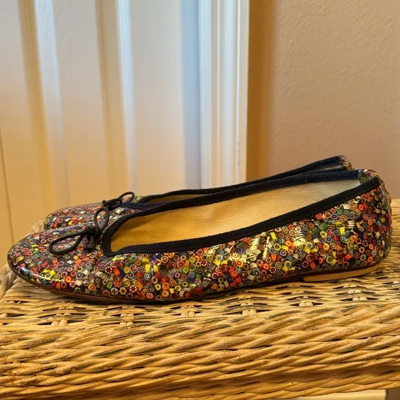 FS/NY French Sole Prints ballet flats multicolor sz 39 made in Italy