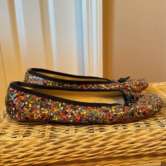 FS/NY French Sole Prints ballet flats multicolor sz 39 made in Italy