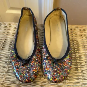 FS/NY French Sole Prints ballet flats multicolor sz 39 made in Italy