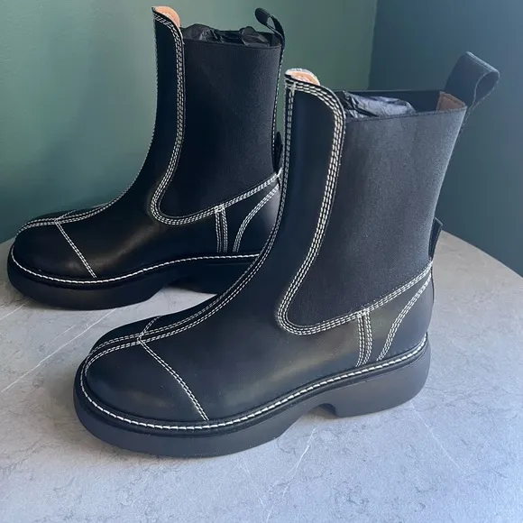 Ganni Everyday Mid Chelsea Boots 37