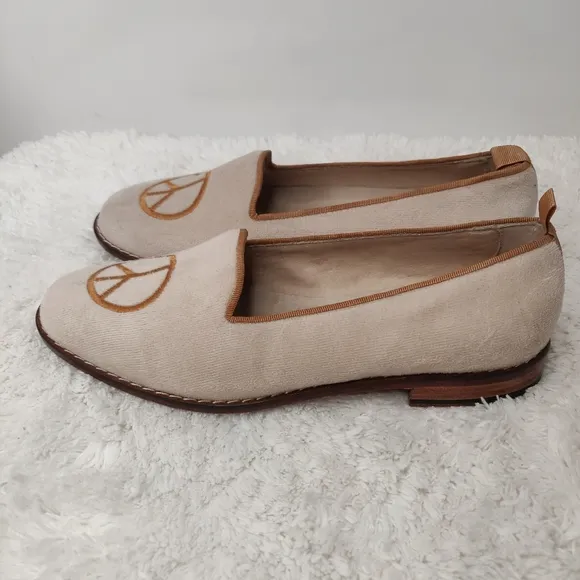 Gekke Custom peace flats sz 37