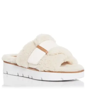 Gentle Souls by Kenneth Cole Lavern Cozy Shearling Slide Sandals