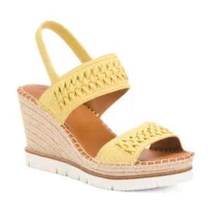 GENTLE SOULS Leather Elyssa Dual Band Braided Sandals