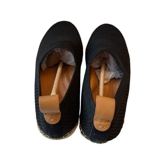Gentle Souls by Kenneth Cole Lizzy Espadrille Flats- Black- Various Sizes- NIB