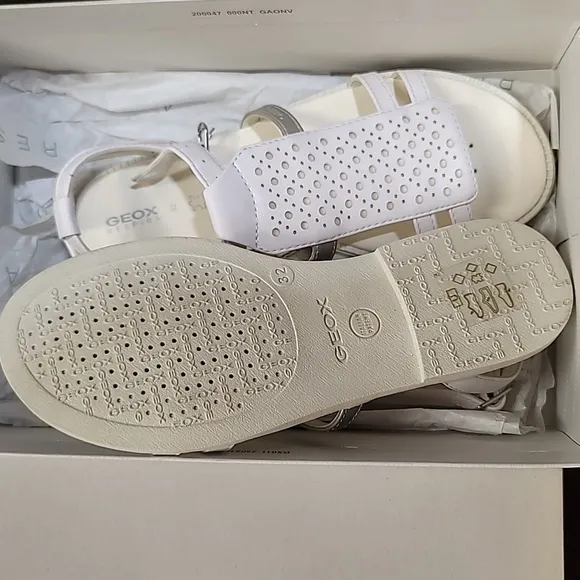 GEOX Kids Girl Sandals Karly J7235F White