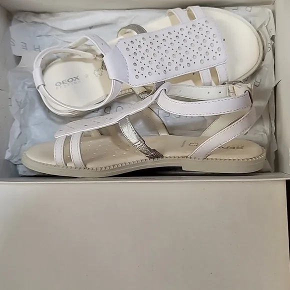 GEOX Kids Girl Sandals Karly J7235F White
