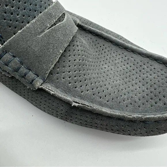 Geox Light Blue Suede Driving Loafers