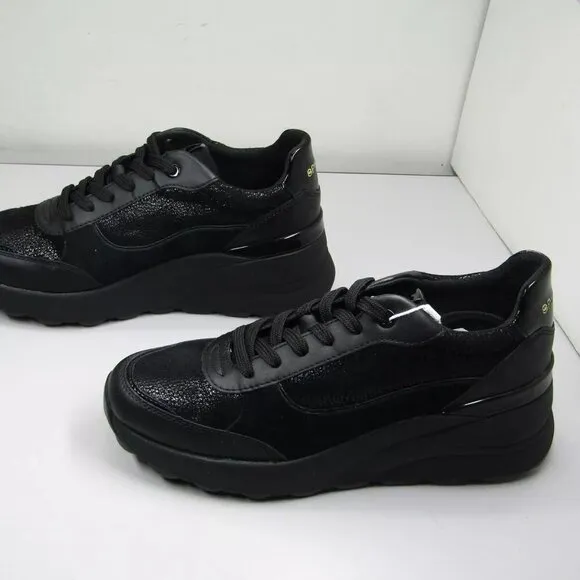 Geox Womens Spherica EC13 Sneakers Casual Platform Wedge Support Comfort Size 9
