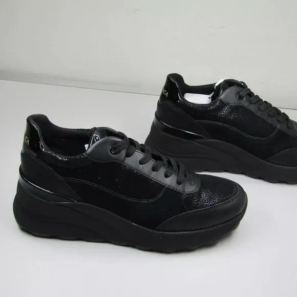 Geox Womens Spherica EC13 Sneakers Casual Platform Wedge Support Comfort Size 9