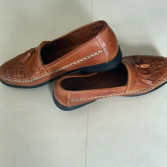 Giorgio Bertini Le Glove Newark Brown Tassel Leather Loafers- size 9 1/2M