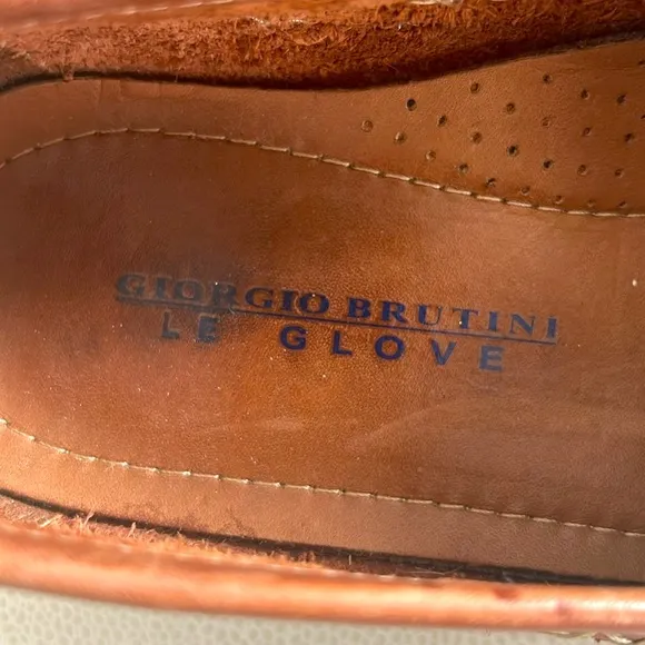 Giorgio Bertini Le Glove Newark Brown Tassel Leather Loafers- size 9 1/2M