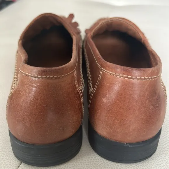 Giorgio Bertini Le Glove Newark Brown Tassel Leather Loafers- size 9 1/2M
