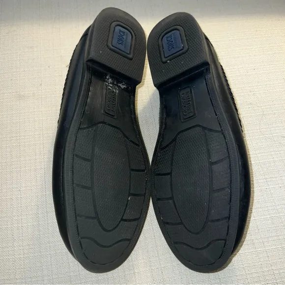 Giorgio Brutini Bartell Loafers Men's 10M Black Woven Leather Tassel Slip On