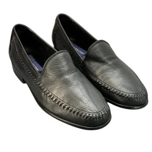 Giorgio Brutini Le Glove Black Pebbled Leather Slip On Loafer Men 9.5D