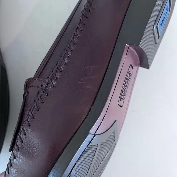 Giorgio Brutini Leather Brown Loafers with Woven Detail andd Tassel Size 9.5W