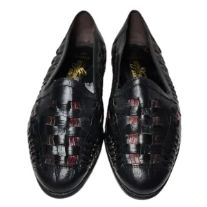 Giorgio Brutini Santa fe Collection black and  Brown Woven Leather Men Size 12D