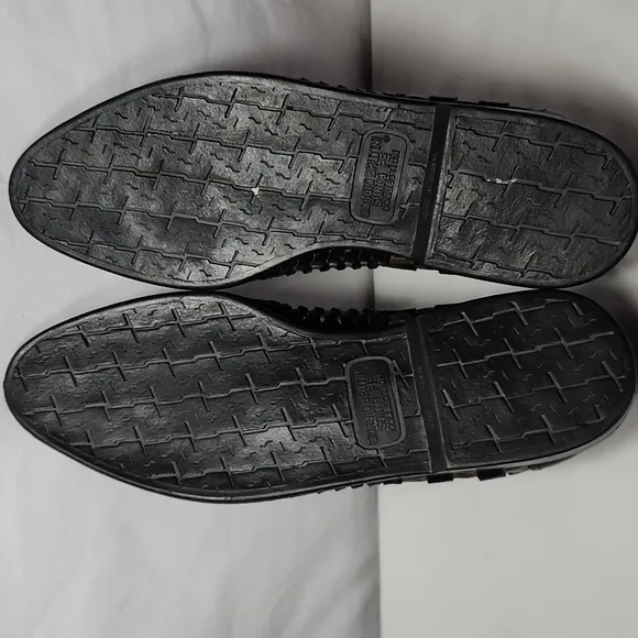 Giorgio Brutini Santa fe Collection black and  Brown Woven Leather Men Size 12D