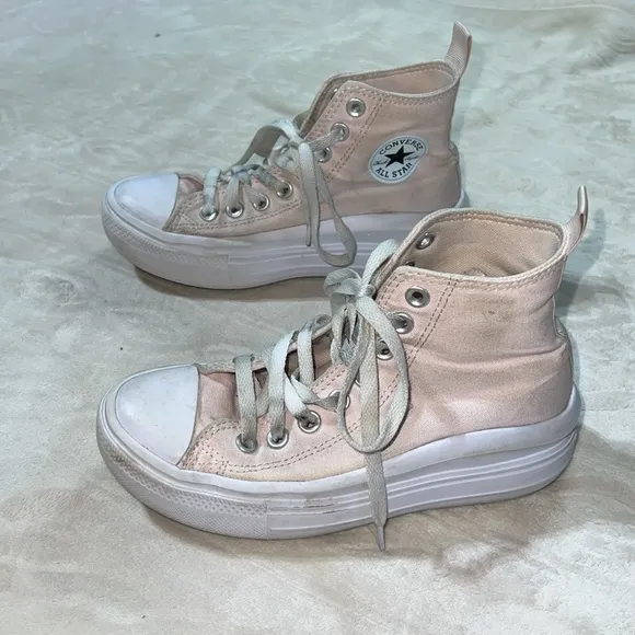 GIRLS' CONVERSE BIG KID CHUCK TAYLOR ALL STAR MOVE‎ HI PLATFORM SNEAKERS