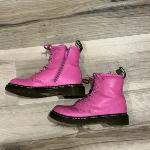 Girls Hot Pink Dr. Marten Combat Boots