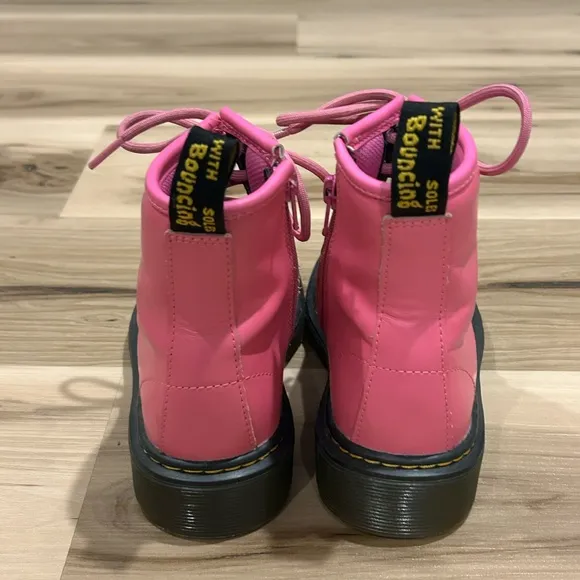Girls Hot Pink Dr. Marten Combat Boots