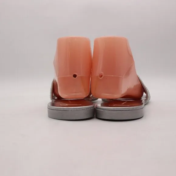 Giuseppe Zanotti Adelina Sandals Women's Size EU 41 Crystal Silver Slip On Shoes