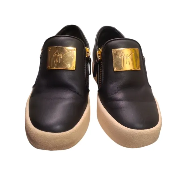 GIUSEPPE ZANOTTI | Logo Double Zip Low Top Sneakers in Size EU 35