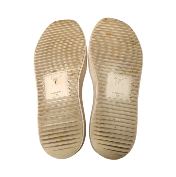 GIUSEPPE ZANOTTI | Logo Double Zip Low Top Sneakers in Size EU 35