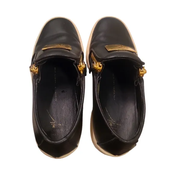 GIUSEPPE ZANOTTI | Logo Double Zip Low Top Sneakers in Size EU 35