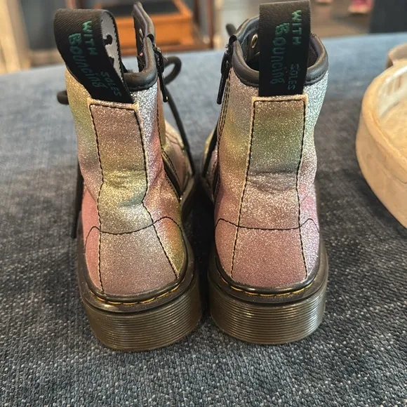 Glitter Combat Boots Dr. Martens