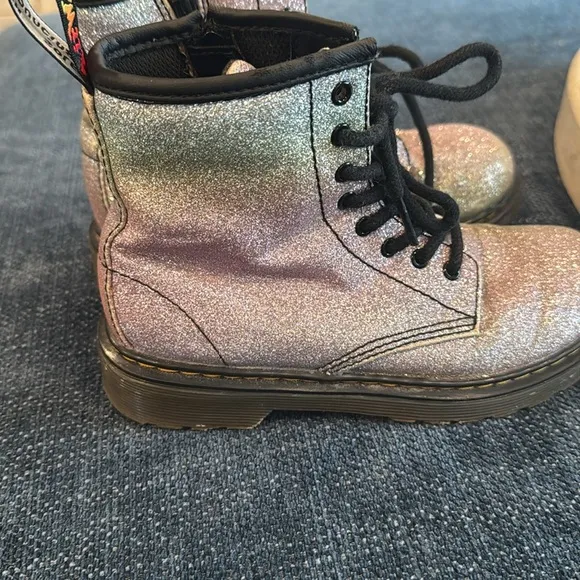 Glitter Combat Boots Dr. Martens