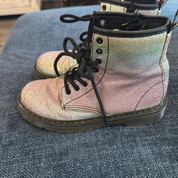 Glitter Combat Boots Dr. Martens