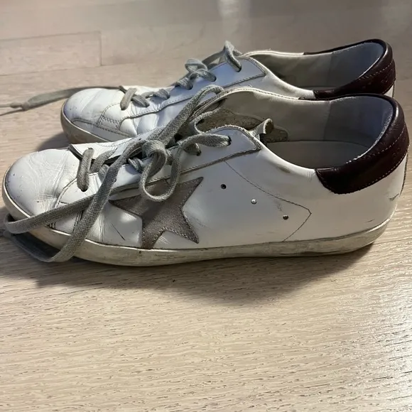Golden Goose Superstar Leather Low-Top Star Sneakers
