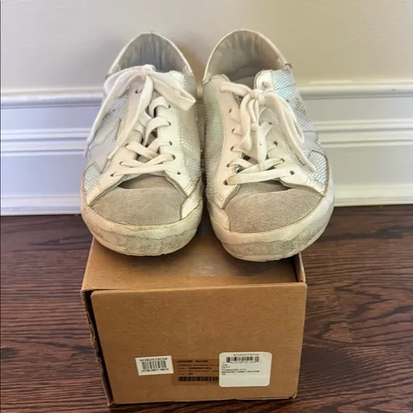 Golden Goose White Sneakers Classic Low-Top