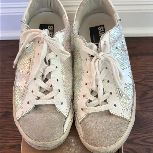 Golden Goose White Sneakers Classic Low-Top