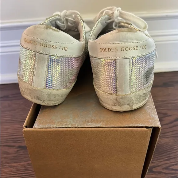 Golden Goose White Sneakers Classic Low-Top