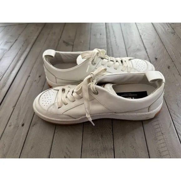Golden Goose Yeah Low Top Sneakers White Leather Star Size 40 10