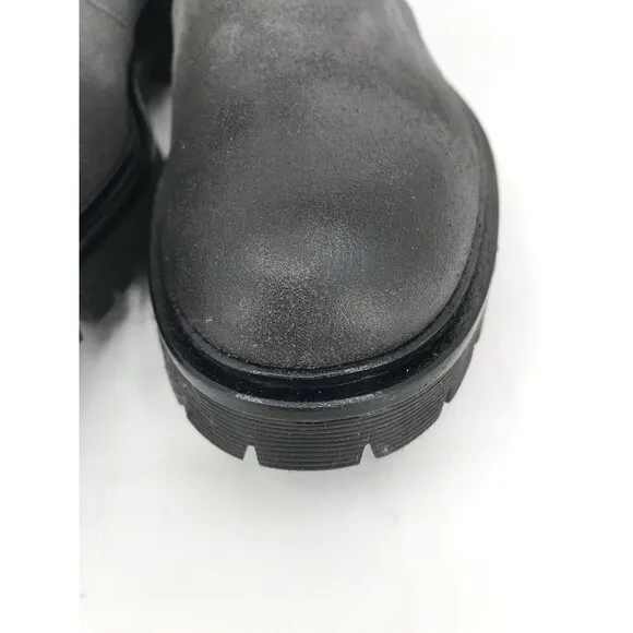 Good Man Brand Modern City Chelsea Boot Size 8.5 Charcoal $268 Italian Suede