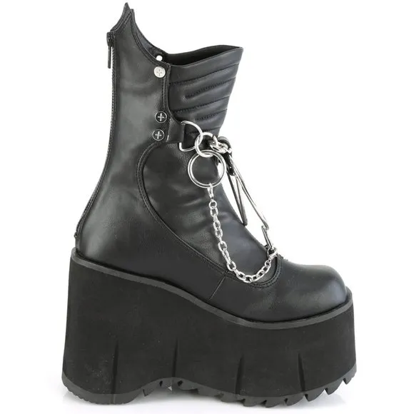 Gothic Platform Screw Combat Boots