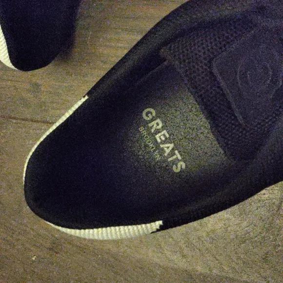 Greats Brooklyn Mens Black Knit Sneakers