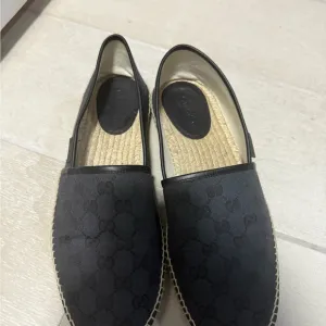 Gucci Black Canvas Espadrilles