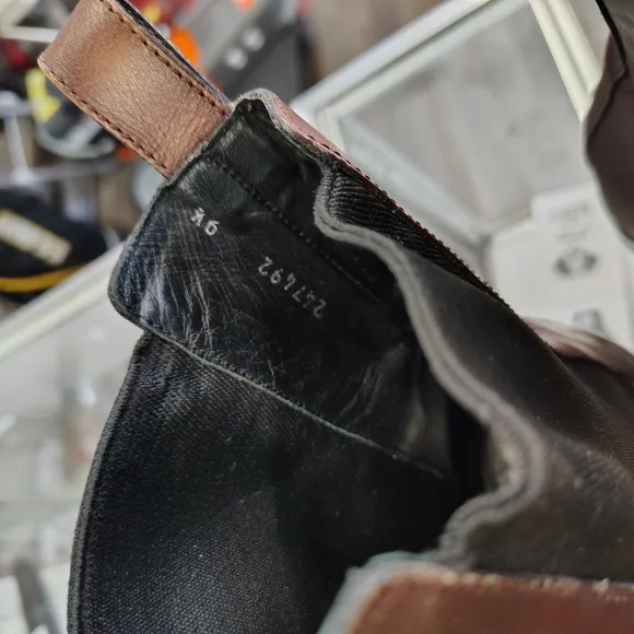Gucci Brown and Black Leather Chelsea Boots