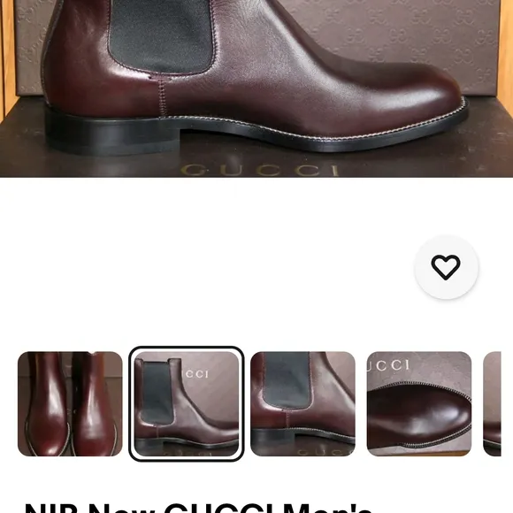 Gucci Brown and Black Leather Chelsea Boots