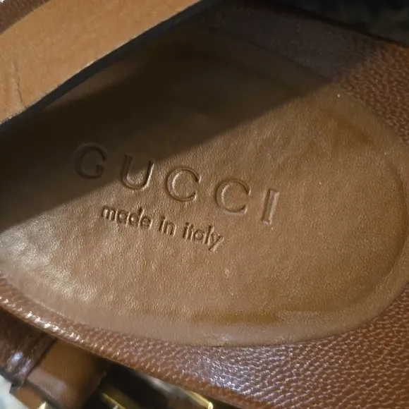 Gucci Brown Leather Sandals with Braided T-Strap